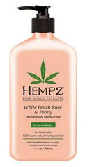 Hempz White Peach Rose & Peony Herbal Body Moisturizer 17 Oz