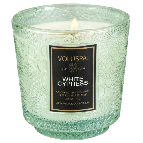 Voluspa Petite Pedestal Candle-White CypressCandlesVOLUSPA