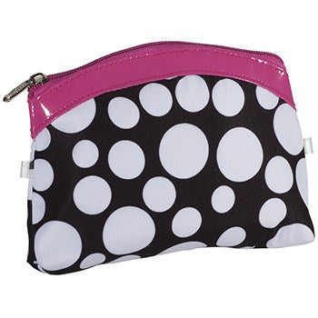 KINGSLEY BLACK AND WHITE DOTS COSMETIC BAGCosmetic AccessoriesKINGSLEY