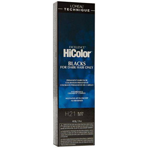 Loreal Professional Excellence HiColor Black & Violet Hair ColorHair ColorLOREALShade: H21 Black Onyx