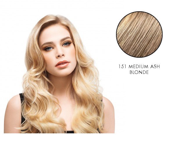LuxHair HOW by Tabatha Coffey 16-18 Inch Circle Extension Medium Ash BlondeLUXHAIR