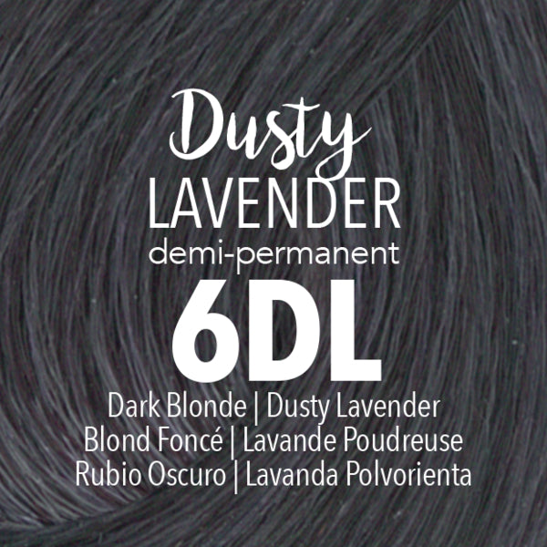MyDentity Demi-Permanent Hair ColorHair ColorMYDENTITYColor: 6DL Dark Blonde Dusty Lavender