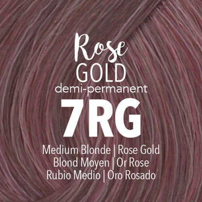 MyDentity Demi-Permanent Hair ColorHair ColorMYDENTITYColor: 7RG Medium Blonde Rose Gold