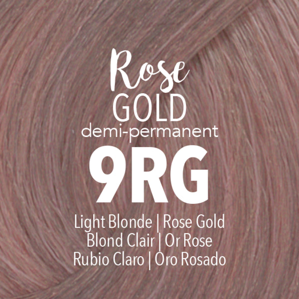 MyDentity Demi-Permanent Hair ColorHair ColorMYDENTITYColor: 9RG Light Blonde Rose Gold
