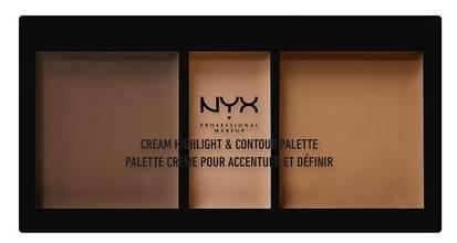NYX Professional Cream Highlight and Contour PaletteHighlighterNYX PROFESSIONALShade: Deep