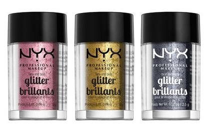 NYX Professional Face And Body GlitterEyeshadowNYX PROFESSIONALShade: Blue, Bronze, Copper, Crystal, Gold, Gunmetal, Ice, Red, Rose, Silver, Teal, Violet
