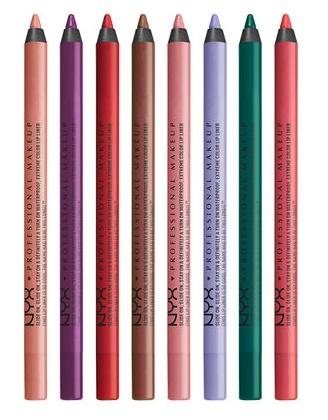 NYX Professional Slide On Lip PencilLip LinerNYX PROFESSIONALShade: Bedrose, Brick House, Crushed, Dark Soul, Disco Rage, Fluorescent, Nebula, Need Me, Nude Suede Shoes, Pink Canteloupe, Red Tape, Rosey Sunset, Sugar Glass, Summer Tease, Sweet Pink, Urban