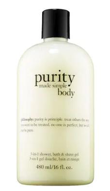 Philosophy Purity Made Simple 3-in-1 Shower Bath & Shave Gel 16 ozBody CarePHILOSOPHY