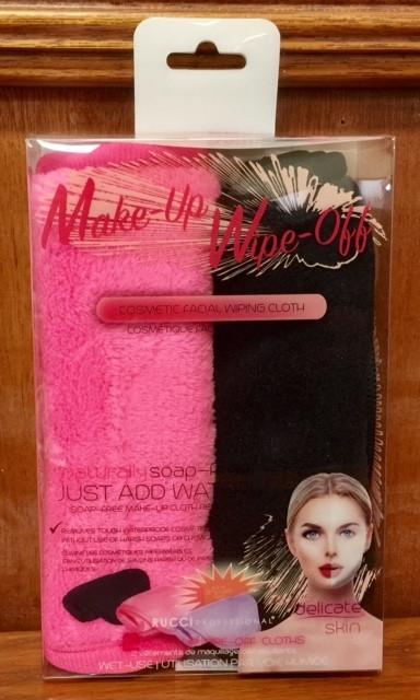 Rucci Make-UP Wipe-Off Cosmetic Facial Wiping ClothMakeup RemoversRUCCIColor: Pink/Black