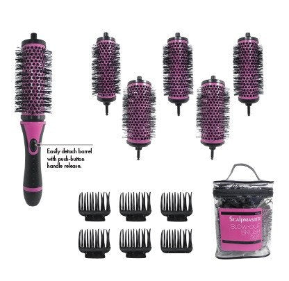 Scalpmaster Ionic and Ceramic Blow-Out Brush Set 13 PcHair BrushesSCALPMASTER