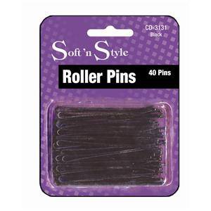 SOFT N STYLE ROLLER PINS BLACK 40 CD3131SOFT N STYLE