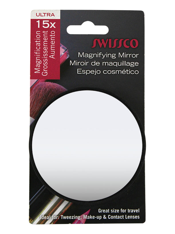 Swissco Suction Cup 15X Magnifying Mirror 3.5 inchMirrorsSWISSCO