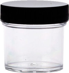 Tolco Clear Jar with Black Cap 1 oz