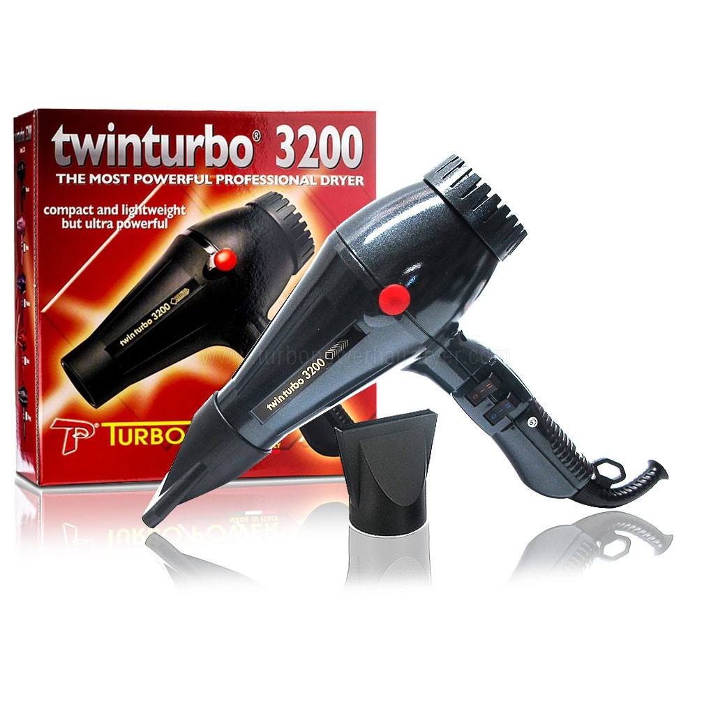 Turbo Power Twin Turbo 3200 Hair Dryer-GreyHair DryerTURBO POWER
