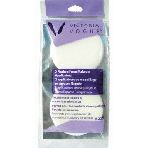 VICTORIA VOGUE #220 DOUBLE SIDED FLOCKED FOAM 2 CT 25220Cosmetic AccessoriesVICTORIA VOGUE